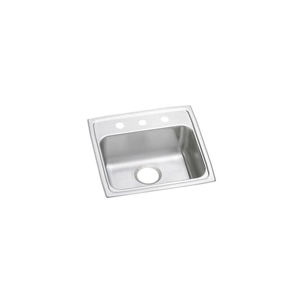 Lustertone Stainless Steel 19 X 18 X 4-1/2 Single Bowl Top Mount Ada Sink